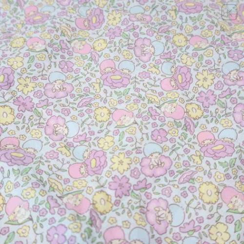 Japan Sanrio Eco Shopping Bag With Pocket - Little Twin Stars : Thumbelina Flower - 4