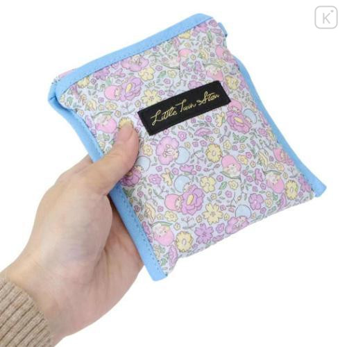 Japan Sanrio Eco Shopping Bag With Pocket - Little Twin Stars : Thumbelina Flower - 5