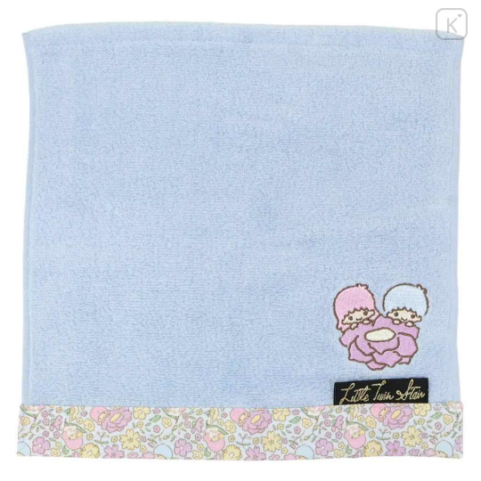 Japan Sanrio Mini Towel Jacquard Handkerchief - Little Twin Stars : Thumbelina Flower - 1