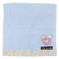 Japan Sanrio Mini Towel Jacquard Handkerchief - Little Twin Stars : Thumbelina Flower - 1