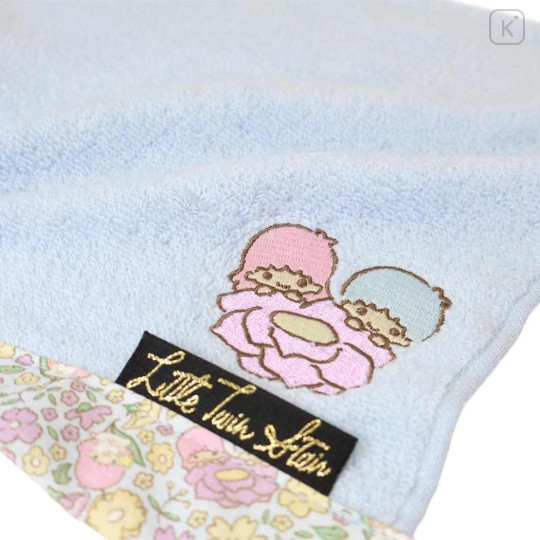 Japan Sanrio Mini Towel Jacquard Handkerchief - Little Twin Stars : Thumbelina Flower - 2