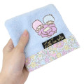 Japan Sanrio Mini Towel Jacquard Handkerchief - Little Twin Stars : Thumbelina Flower - 3