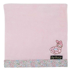 Japan Sanrio Mini Towel Jacquard Handkerchief - My Melody : Thumbelina Flower