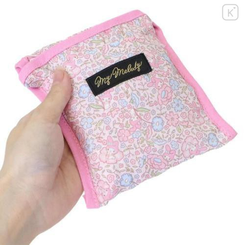 Japan Sanrio Eco Shopping Bag With Pocket - My Melody : Thumbelina Flower - 5