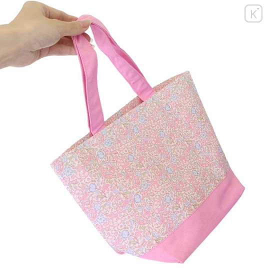Japan Sanrio Mini Tote Bag - My Melody : Thumbelina Flower - 2