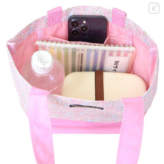 Japan Sanrio Mini Tote Bag - My Melody : Thumbelina Flower - 3