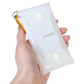 Japan Sanrio Clear Multi Case with Carabiner (S) - Pompompurin : 30th Anniversary Happy Birthday Party Friends Balloon - 2