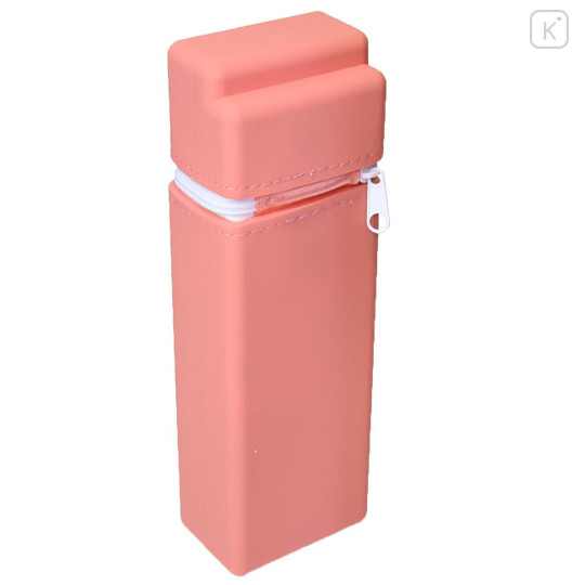 Japan Sanrio Pecomag Vertical Desk Organizer Pen Pouch Pencil Case - Hello Kitty : Pink - 2