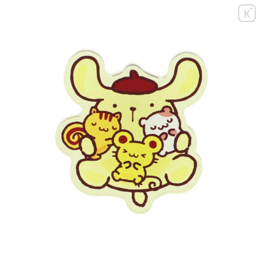 Japan Sanrio Acrylic Clip - Pompompurin : 30th Anniversary Hug Friends - 2