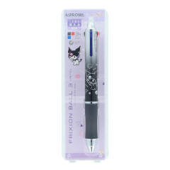 Japan Sanrio FriXion Ball 3 Metal Multi Color Erasable Gel Pen - Kuromi