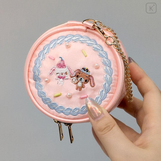 Japan Sanrio Heart-Shaped Mini Pouch - Sugarbunnies : Y2K Whipped Cream Decoration - 4