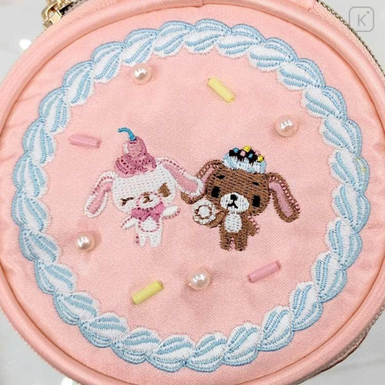 Japan Sanrio Heart-Shaped Mini Pouch - Sugarbunnies : Y2K Whipped Cream Decoration - 5