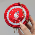 Japan Sanrio Heart-Shaped Mini Pouch - Hello Kitty : Y2K Whipped Cream Deco - 4