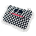 Japan Sanrio Gingham Tissue Pouch - Kuromi & My Melody : Dreamy Sweets Ghost House - 2