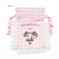 Japan Sanrio Gingham Mini Drawstring Bag - My Melody : Dreamy Sweets Ghost House - 3