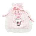 Japan Sanrio Gingham Mini Drawstring Bag - Sugarbunnies : Dreamy Sweets Ghost House Shirousa - 1
