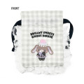 Japan Sanrio Gingham Mini Drawstring Bag - Sugarbunnies : Dreamy Sweets Ghost House Kurousa - 2