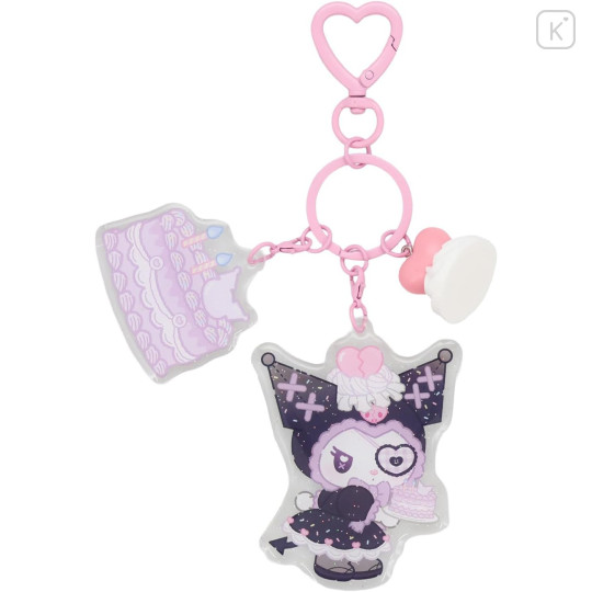 Japan Sanrio Acrylic Keychain - Kuromi : Dreamy Sweets Ghost House - 1