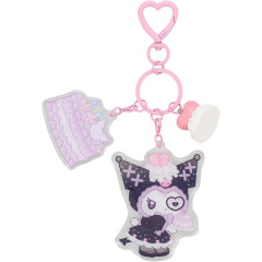Japan Sanrio Acrylic Keychain - Kuromi : Dreamy Sweets Ghost House