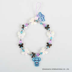 Japan Narumiya Characters Skinnydip Beaded Phone Strap - Pom Ponette