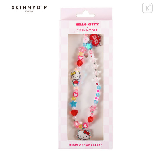 Japan Sanrio Skinnydip Beaded Phone Strap - Hello Kitty - 1