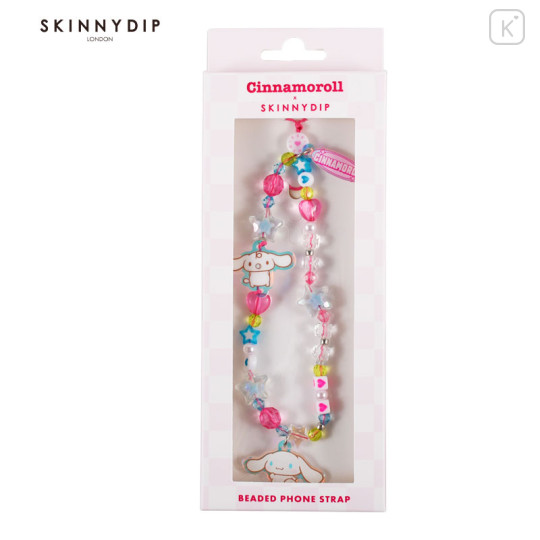 Japan Sanrio Skinnydip Beaded Phone Strap - Cinnamoroll - 1