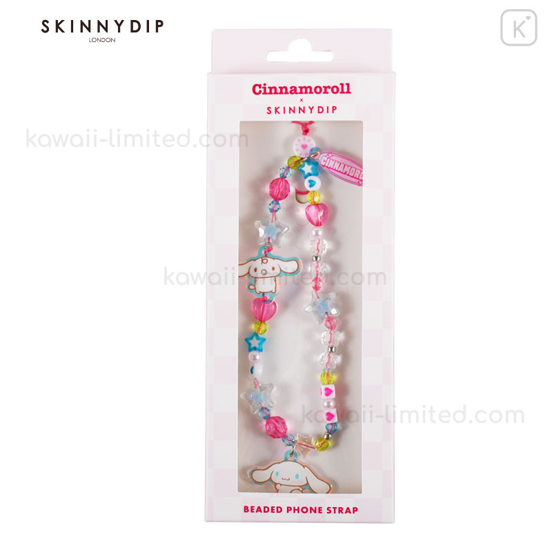 希少　sanrio かもかもかものすけ　ストラップ Japan Sanrio Skinnydip Beaded Phone Strap - Cinnamoroll | Kawaii