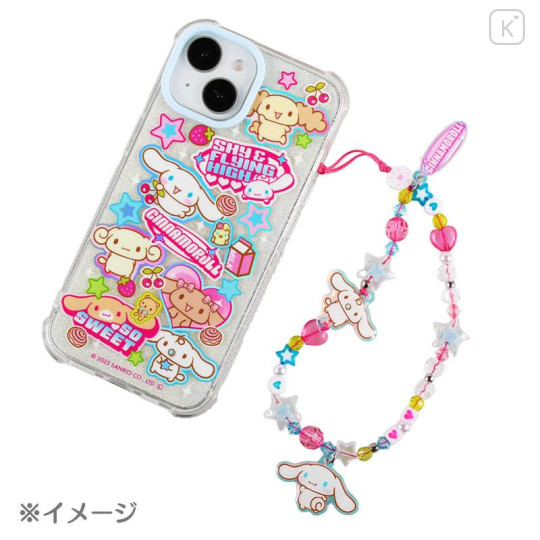 Japan Sanrio Skinnydip Beaded Phone Strap - Cinnamoroll - 4
