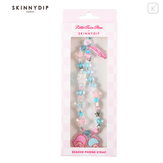 Japan Sanrio Skinnydip Beaded Phone Strap - Little Twin Stars - 1