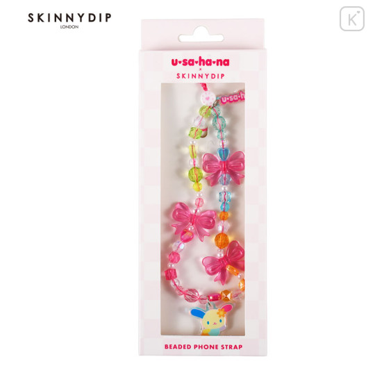 Japan Sanrio Skinnydip Beaded Phone Strap - Usahana - 1