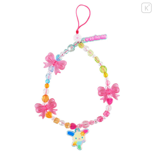 Japan Sanrio Skinnydip Beaded Phone Strap - Usahana - 2