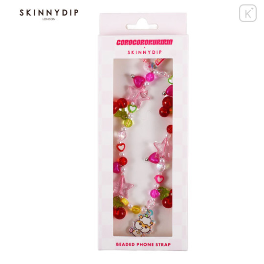 Japan Sanrio Skinnydip Beaded Phone Strap - Corocorokuririn - 1