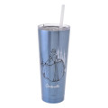 Japan Disney Store Stainless Steel Tumbler with Lid & Straw - Cinderella : Princess Dream - 1