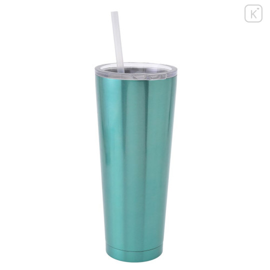 Japan Disney Store Stainless Steel Tumbler with Lid & Straw - Ariel : Princess Dream - 4