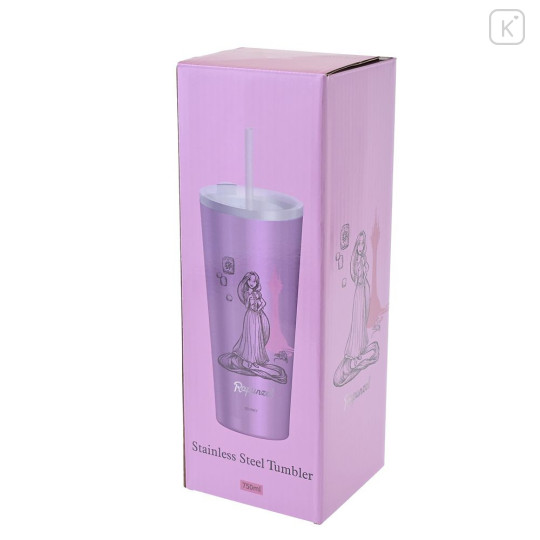 Japan Disney Store Stainless Steel Tumbler with Lid & Straw - Rapunzel : Princess Dream - 8
