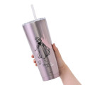 Japan Disney Store Stainless Steel Tumbler with Lid & Straw - Aurora : Princess Dream - 3