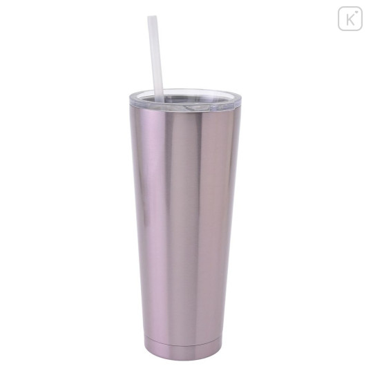 Japan Disney Store Stainless Steel Tumbler with Lid & Straw - Aurora : Princess Dream - 4