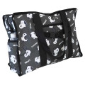 Japan Peanuts Souvenir Shopping Bag - Snoopy : Funny Face Black - 2