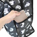 Japan Peanuts Souvenir Shopping Bag - Snoopy : Funny Face Black - 5