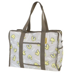 Japan Peanuts Souvenir Shopping Bag - Woodstock : Funny Face Brown