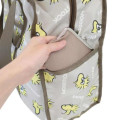Japan Peanuts Souvenir Shopping Bag - Woodstock : Funny Face Brown - 5