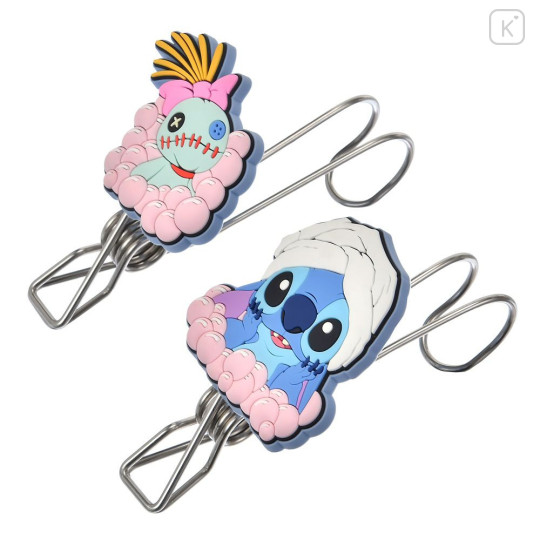 Japan Disney Store Hanger Clip Set - Scrump & Stitch : Bath & Laundry - 4