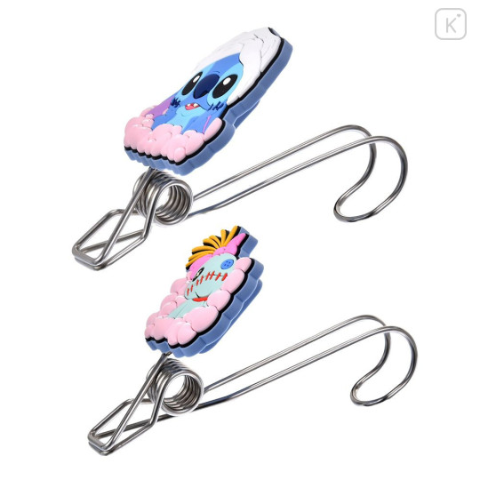 Japan Disney Store Hanger Clip Set - Scrump & Stitch : Bath & Laundry - 5