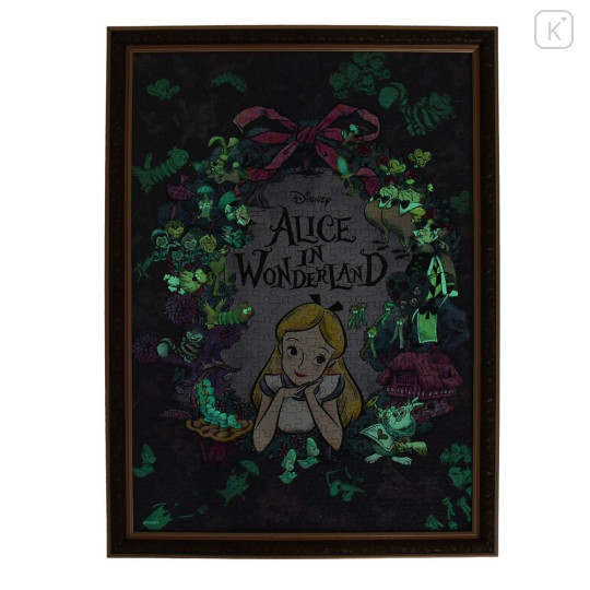 Japan Disney Store Jigsaw Puzzle 500pcs - Alice : 75th Anniversary Glow-in-the-Dark - 2