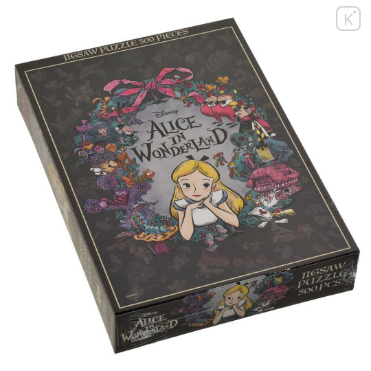 Japan Disney Store Jigsaw Puzzle 500pcs - Alice : 75th Anniversary Glow-in-the-Dark - 3