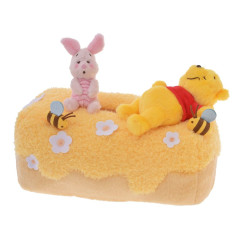 Japan Disney Store Tissue Box Cover - Piglet & Pooh : Nap