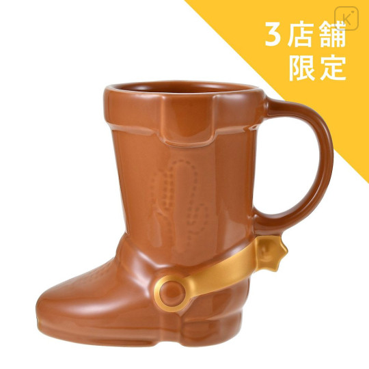 Japan Disney Store 3D Ceramics Mug - Woody : Boot - 1