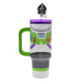 Japan Disney Store Water Bottle with Straw Cap and Pouch - Buzz Lightyear : Body - 6