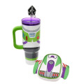 Japan Disney Store Water Bottle with Straw Cap and Pouch - Buzz Lightyear : Body - 8