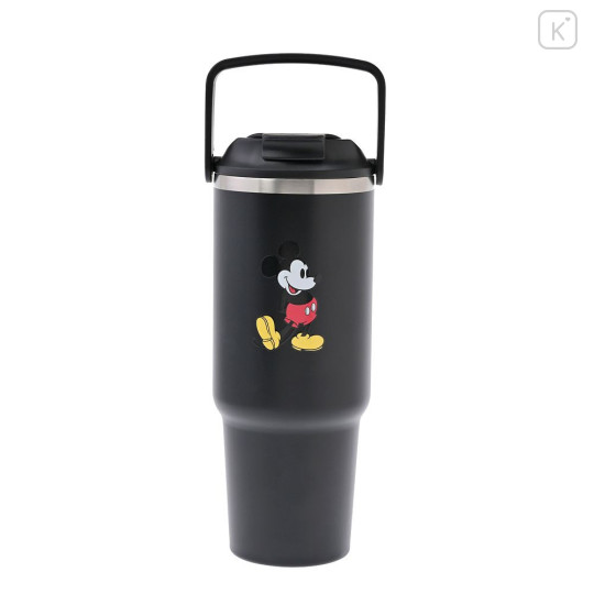 Japan Disney Store Stainless Steel Tumbler with Handle - Mickey : Standing Pose - 1